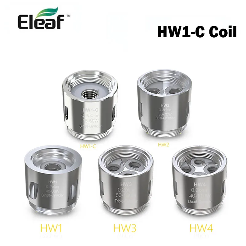 Испарители спиралей для электронных сигарет Eleaf HW1-C HW1 HW2 HW3 HW4 5 шт. подходит