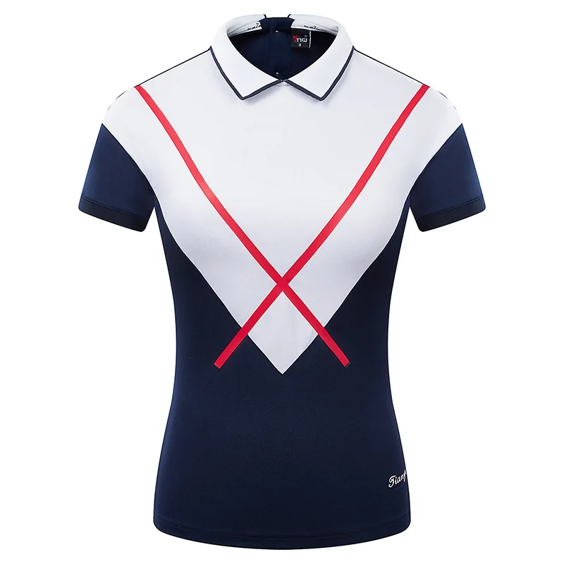 TTYGJ Golf Women's  Short Sleeve T Shirt Outdoor Sports Top Golf Clothing Korea Polo Shirt Women Summer Sportswear