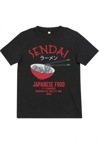 

Mr. Tee T-Shirt with Print Kids Ramen mtk013 Streetwear shirts man
