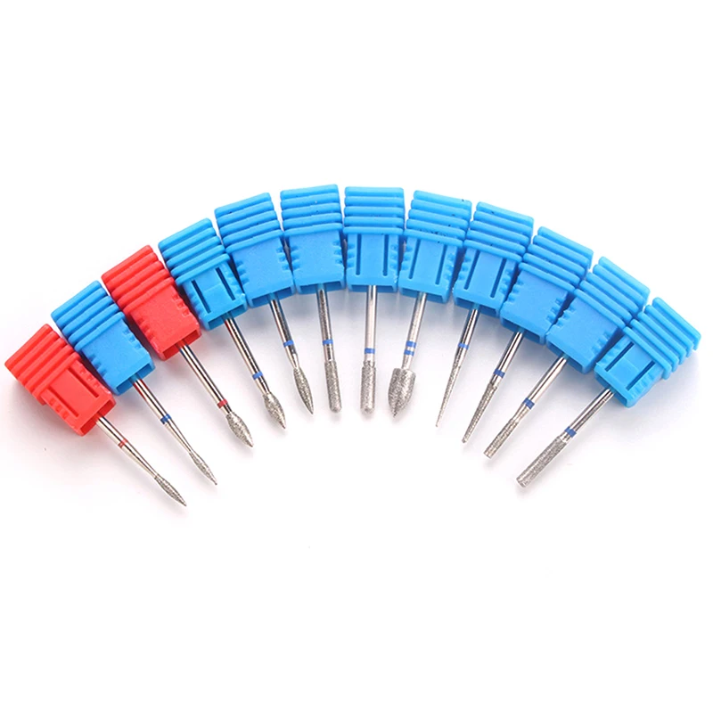 

12 Style Tungsten Carbide Nail Drill Bits Machine Nail Cutter Nail File Manicure