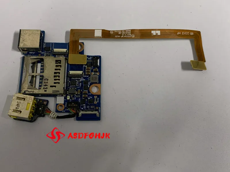 

Used FOR Lenovo Yoga 11S USB SD Memory Card Reader Board WITH DC Power Port VIUU4 NS-A121 43504212001
