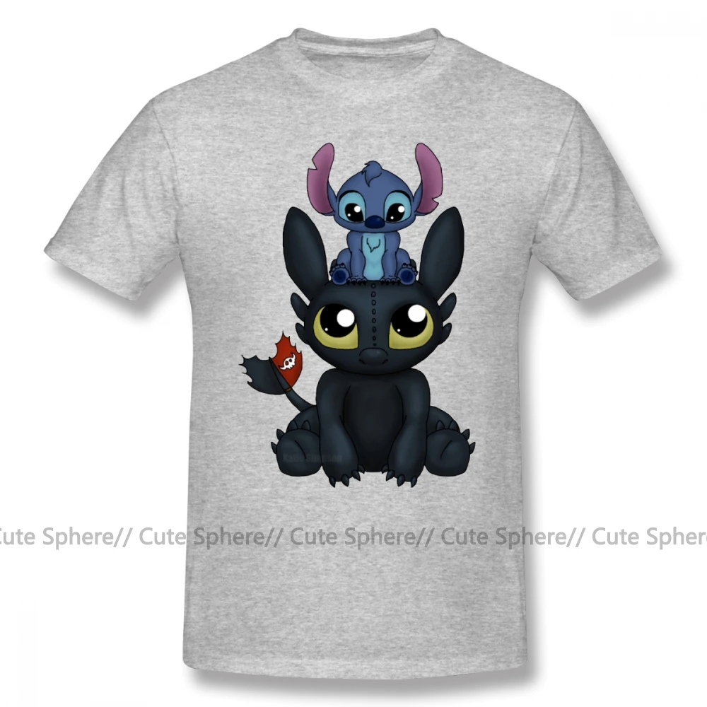 Gray Футболка Lilo Stitch, футболка Can I Sit Here, футболка с коротким рукавом и принтом, Мужская Базовая забавная футболка большого размера из 100 хлопка - Цвет: Gray