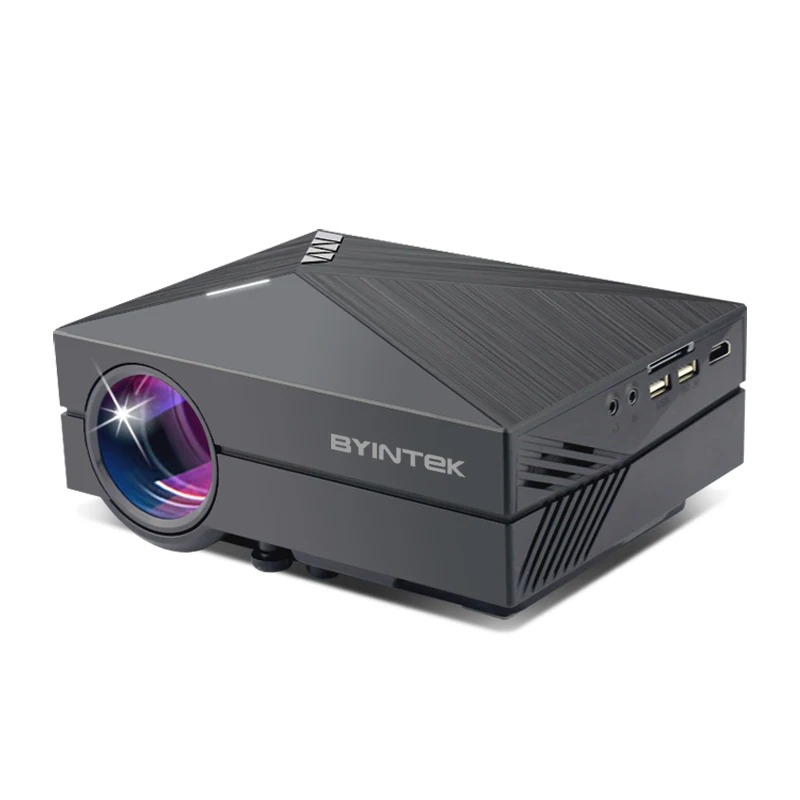 BYINTEK GM60 домашний кинотеатр HD 1080P портативный кабель светодиода HD кинотеатр USB AC3 кинотеатр мини светодиодный проектор