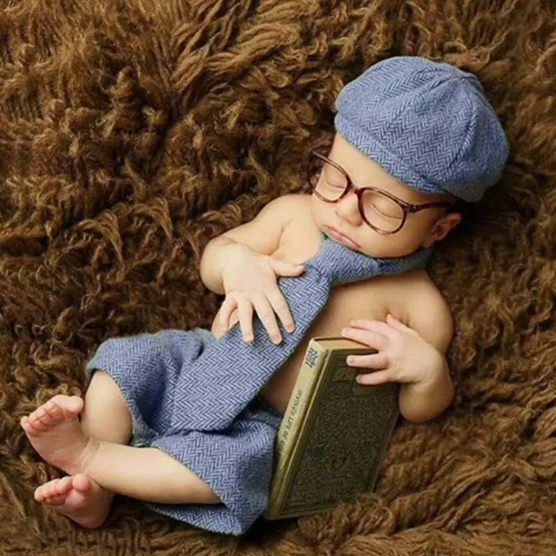 

Newborn Photography Props Baby Boy Gentleman Set Costume Clothing