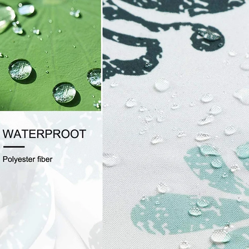 

Polyester Waterproof Shower Curtain European Style Light Luxury Bathroom Shower Curtain Waterproof Cloth