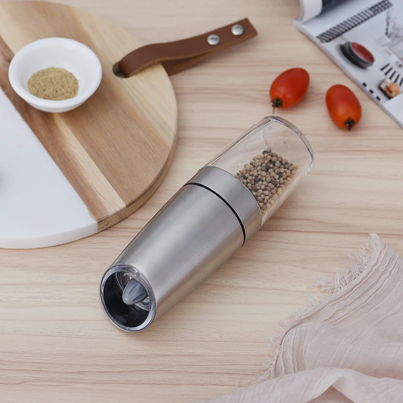 

Electric Automatic Pepper Grinder Salt And Pepper Millers LED Light Spice Grain Mills Porcelain Grinding Core Mill Kitchen Tools