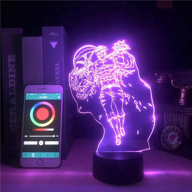 Аниме-лампа Семь смертных грехов с управлением через приложение | Лампы и