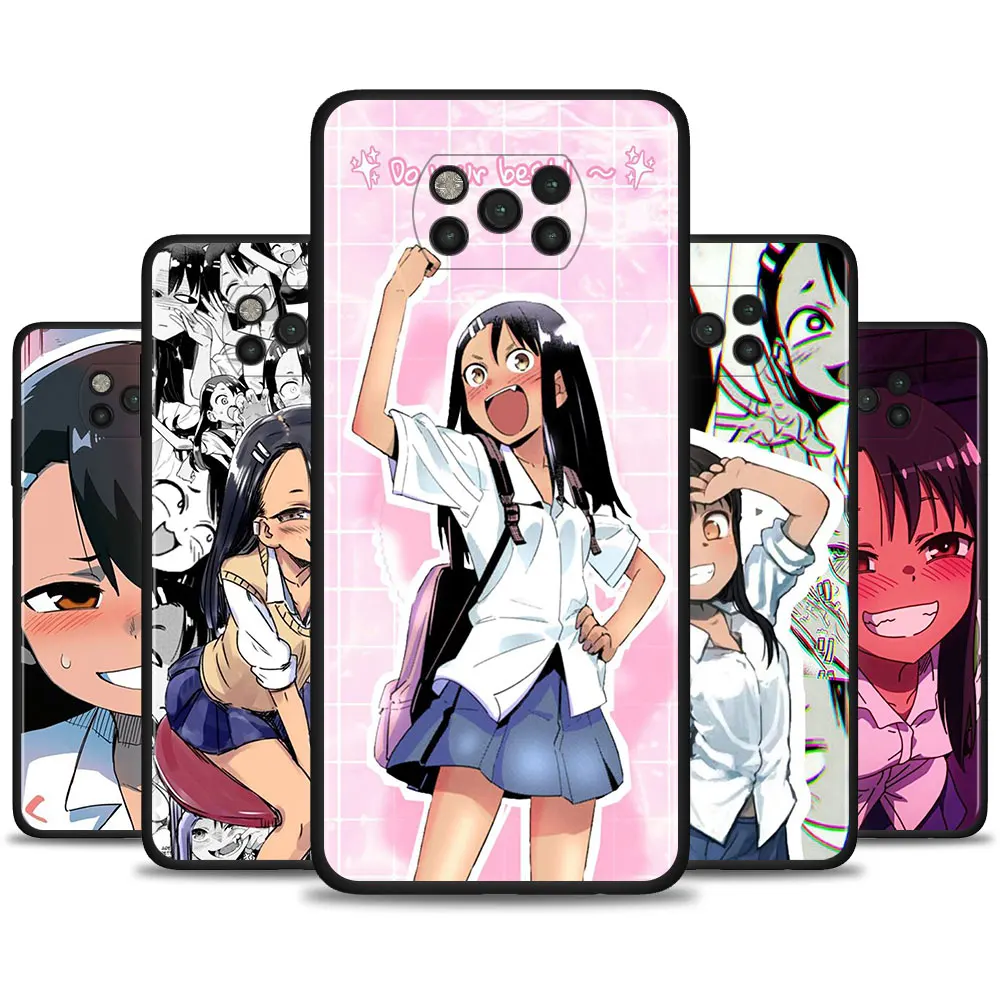

Nagatoro San Anime Aesthetic Case For Xiaomi Mi Poco X3 NFC X3 M3 Pro F3 GT Pocophone F1 Black Soft Cover Cellphones Capa