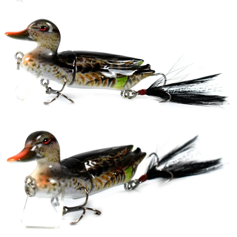 70 мм 10 г плавающая утка рыболовные приманки жесткое тело соединенный Swimbait Щука