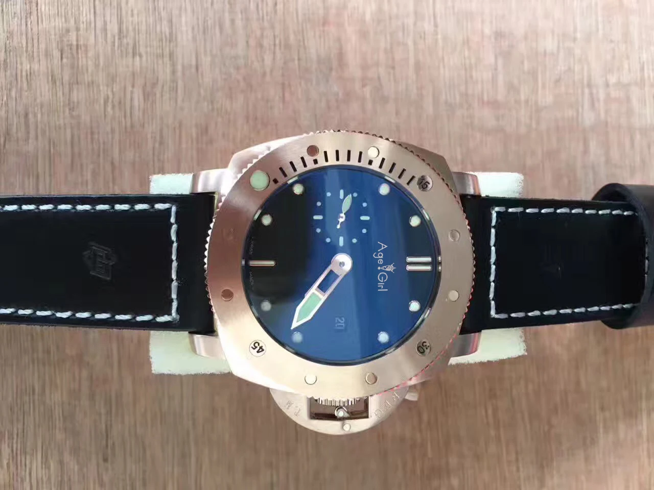 

Classic New Men Automatic Mechanical Sapphire Stainless Steel Watches Silver Brown Black Leather Watch Luminous AAA Limited