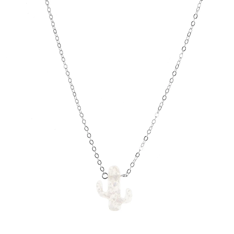 Женская подвеска для золотой цепочки С КАКТУСОМ 8 сезонов вечерние и праздничные