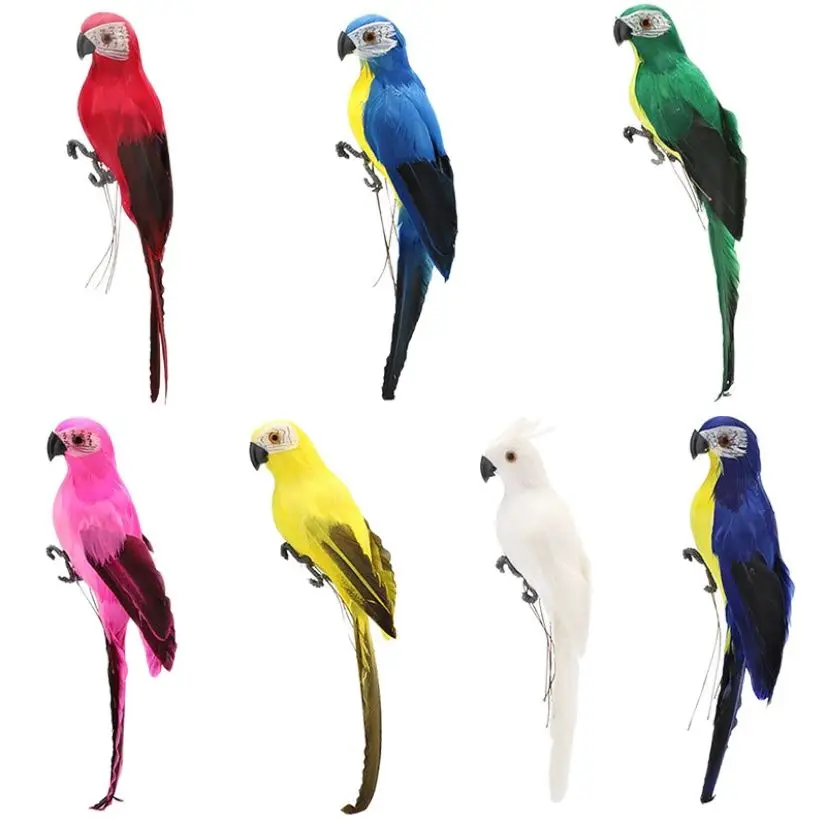 

Fake Parrots Courtyard Decoration Statues And Sculptures Artificial Bird Model Animal Prop Outdoor Decoration Garden Home Decor