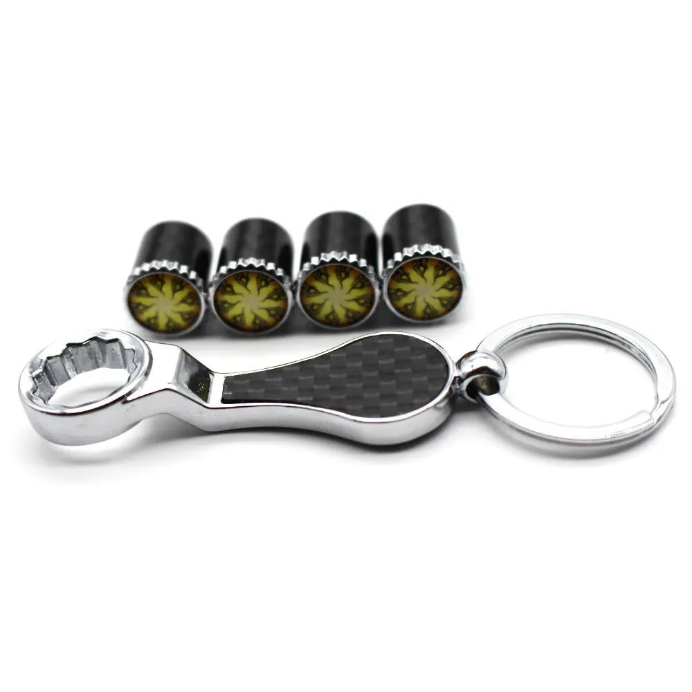 5 шт./компл. эмблема в стиле пламени Авто колеса шины воздушный клапан колпачки с