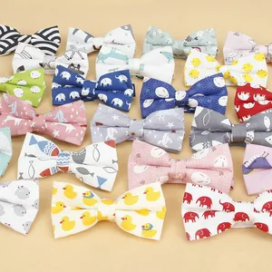 Мужской галстук-бабочка с животными, повседневный галстук-бабочка из хлопка с изображением утки и птиц для мужчин и женщин, галстук-бабочка для свадьбы