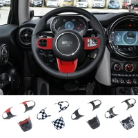 new union jack car steering wheel panel button sticker covers for mini cooper s jcw f54 f55 f56 f57 f60 2021 2022 accessories