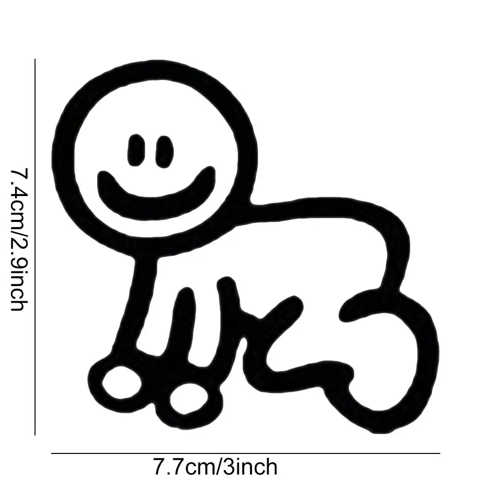 Забавная фигурка члена семьи собака кошка автомобильный декор наклейка для окна