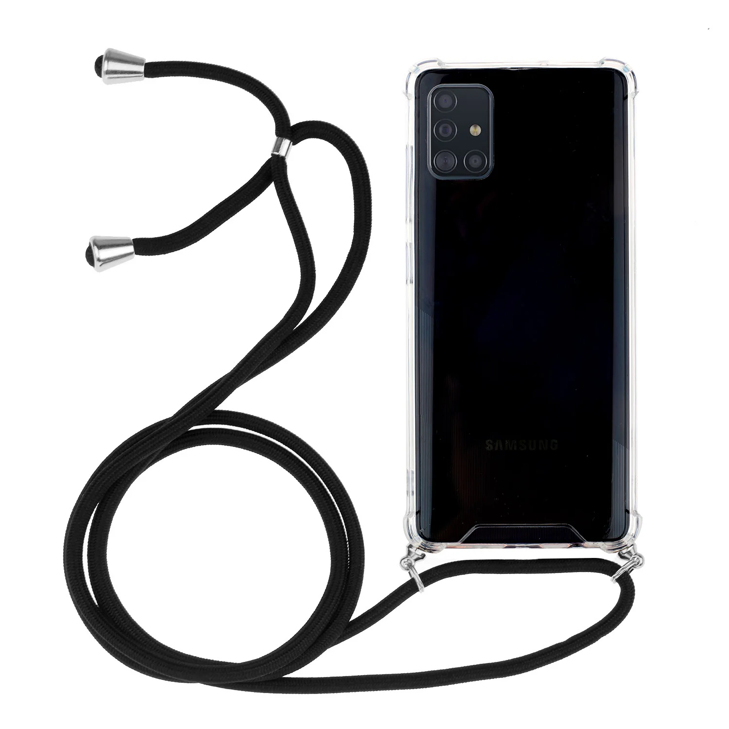 Прозрачный чехол для телефона Samsung Galaxy Note 10 pro s20 plus ultra A51 A71 шнурки ожерелье шнур с