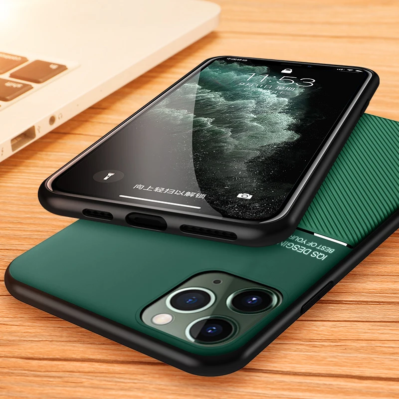 Чехол для iphone11 кожаный текстурный матовый чехол iphone aphone iphoen 11 pro xs max xr x 7 8 6 plus