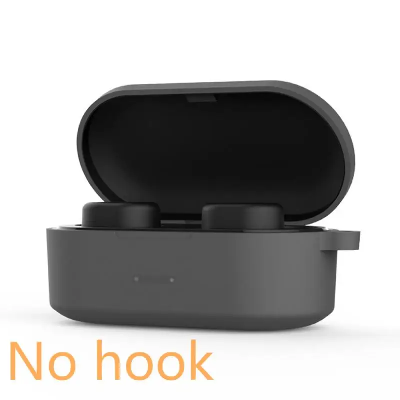 B GARY 1 шт. защитный чехол для QCY T1S/QS2 Bluetooth гарнитура Набор Bluetooth гарнитура силиконовый рукав гарнитура крышка с крючком аксессуары - Цвет: B GARY