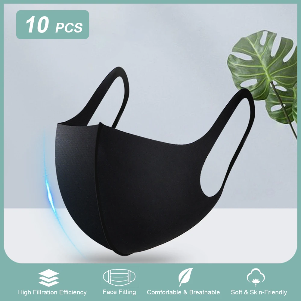 Маска для лица велосипедная многоразовая с защитой от брызг 10 шт.|Маски| |