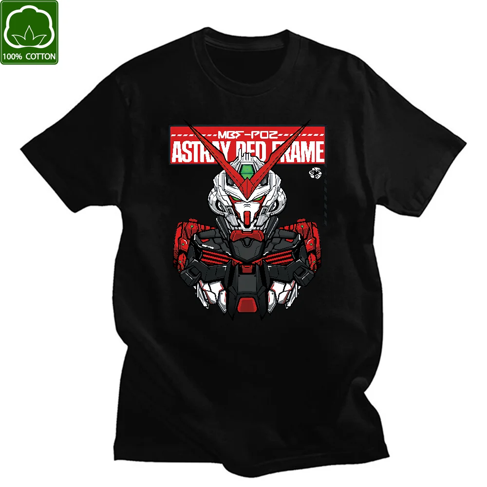 Camiseta de Anime japonés GUNDAM Unisex, Camiseta de algodón de manga corta, camiseta Harajuku con estampado Vintage, Tops informales para chicas 2021