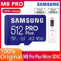 samsung 128gb tf microsd memory card pro plus u3 v30 read 160mbs write 120mbs high speed game console tablet computer