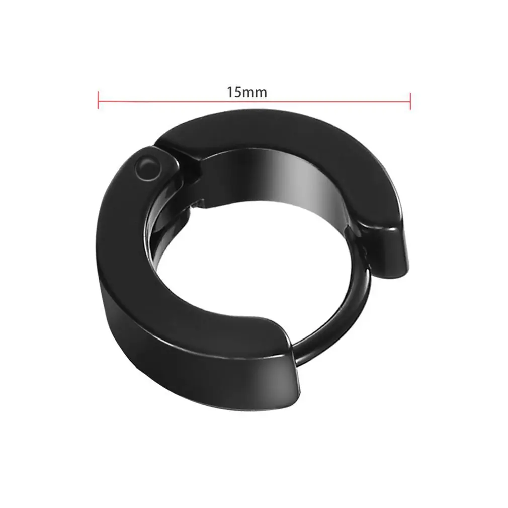 1 пара Крутое панк мужское кольцо для пирсинга из нержавеющей стали круглые