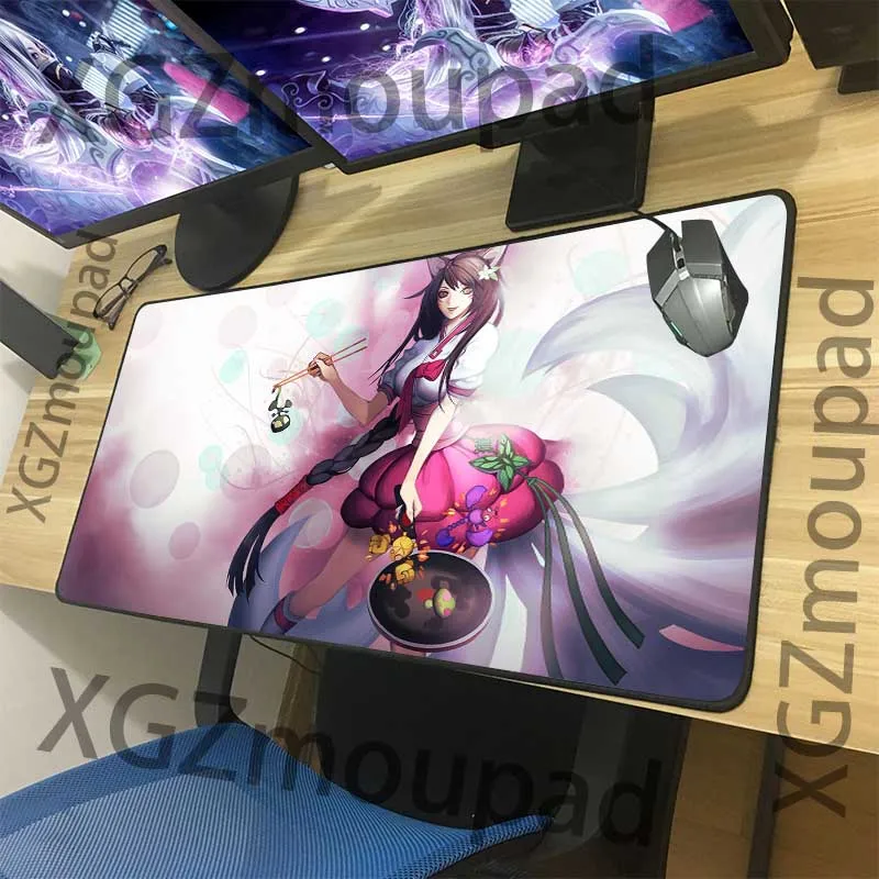 XGZ Anime Sexy Kitchen Cute Fox Custom Large Gaming Mouse Pad Black Lock Edge Computer Table Mat Non-slip Natural Rubber Xxl XGZ Anime Sexy Kitchen Cute Fox Custom Large Gaming Mouse Pad Black Lock Edge Computer Table Mat Non-slip Natural Rubber Xxl