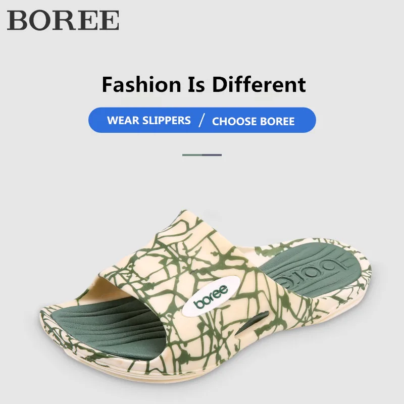 Мужские массажные шлепанцы BOREE повседневные сандалии из ЭВА Нескользящие летняя