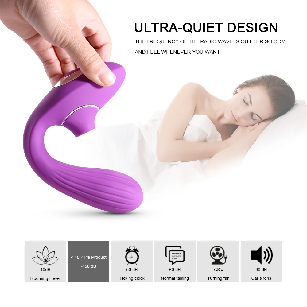 Двойной вибратор для женщин Стимуляция клитора присоска устройство массажа