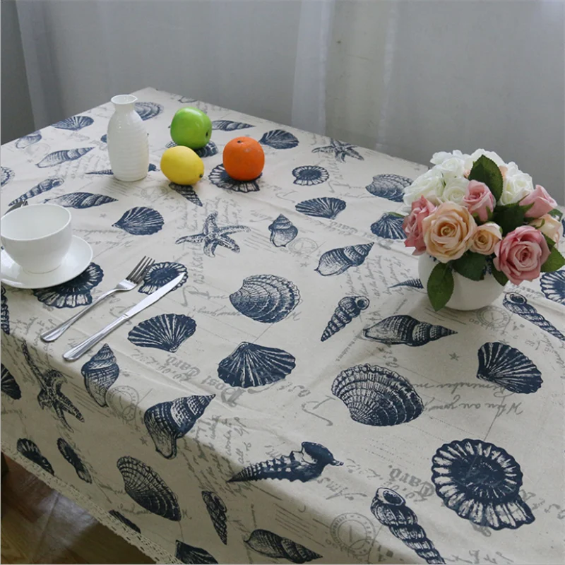 Скатерть из хлопка и льна стирающаяся салфетка для обеденного стола защитный