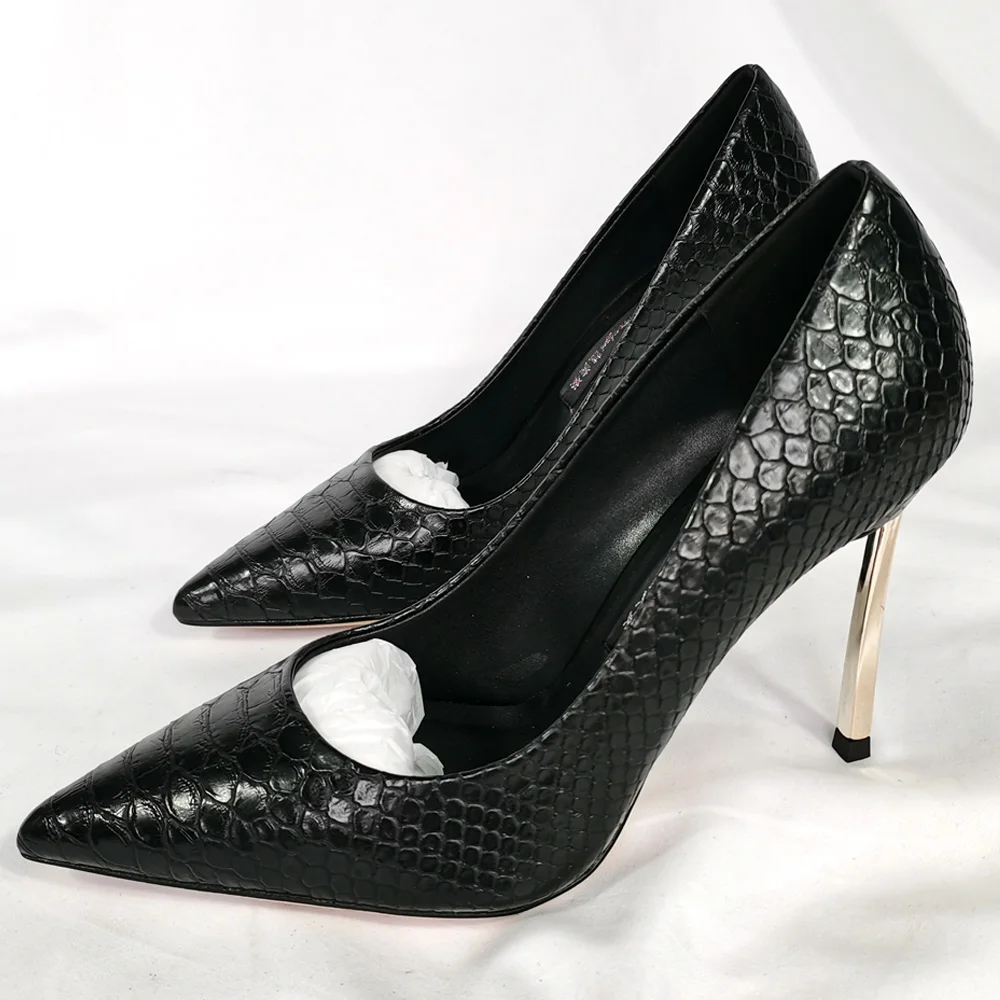 Туфли лодочки женские на шпильке лакированная кожа заостренный носок высокий