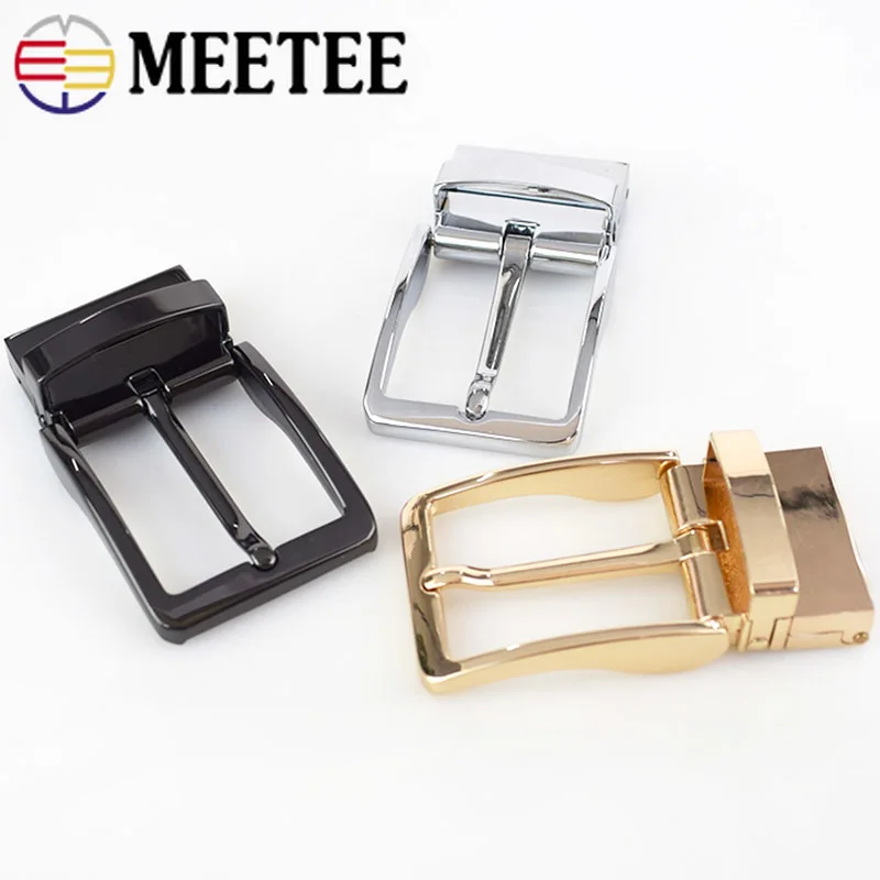 Meetee деловая повседневная мужская кожаная пряжка для ремня сделай сам