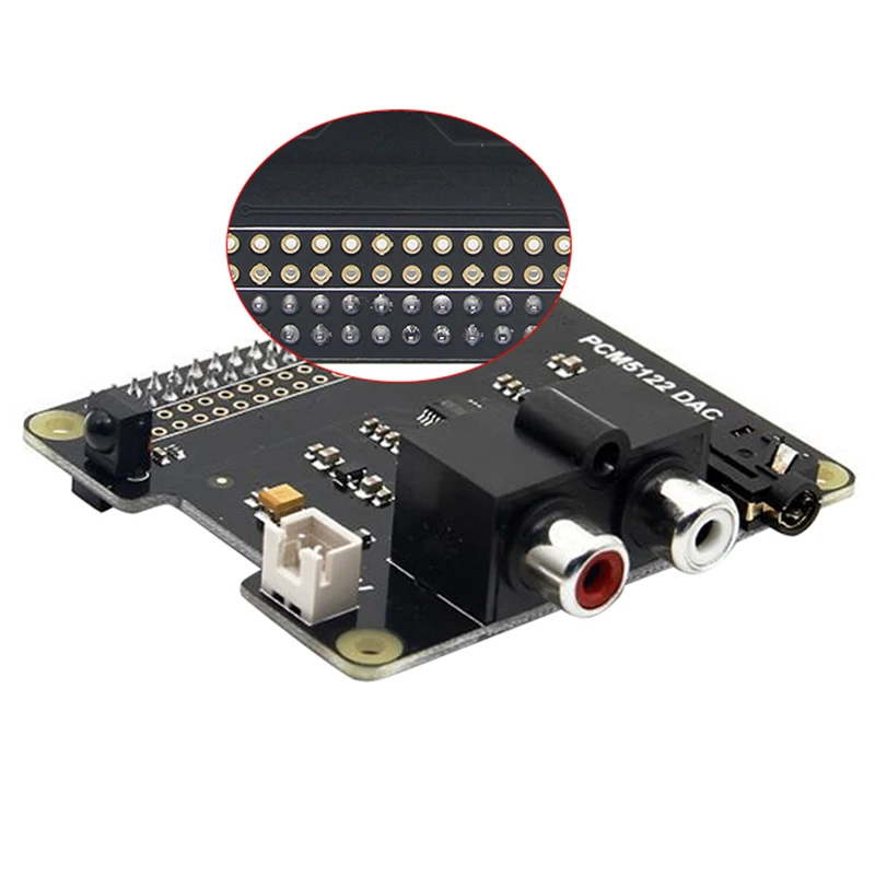 Чип Pcm5122 Ti Hifi Dac аудио звуковой модуль для Raspberry Pi 3 Model B + Zero W с ИК приемником 5 мм Rca