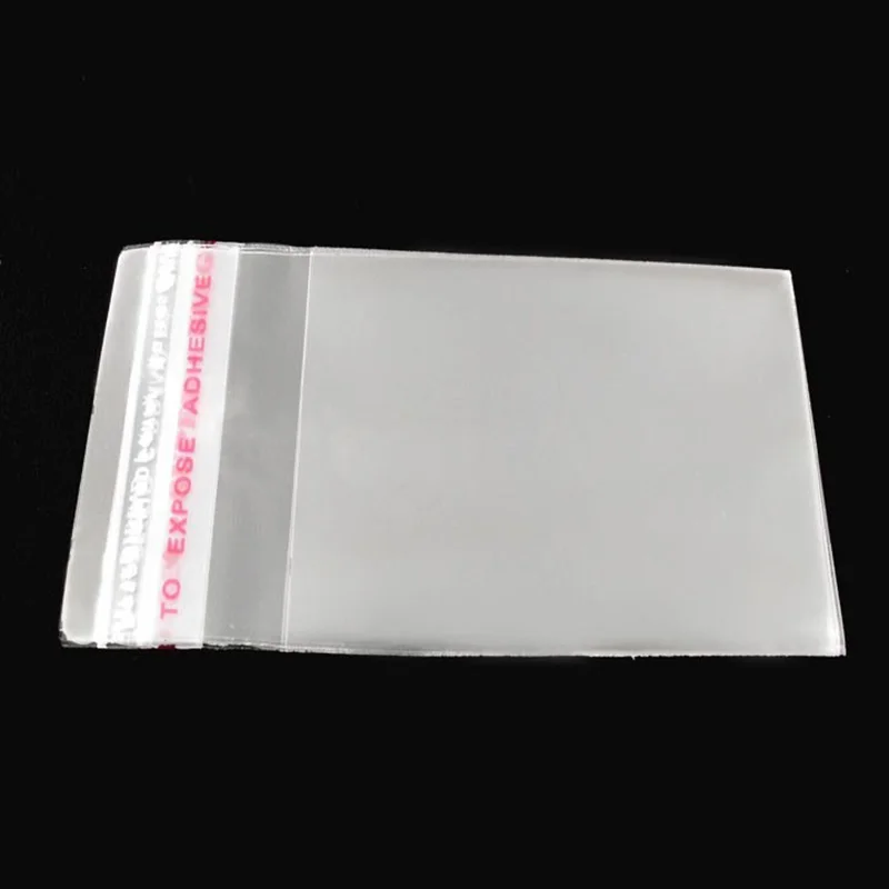 

ZL 200Pcs Self Adhesive Seal Plastic Bag Clear Jewelry Package Bags