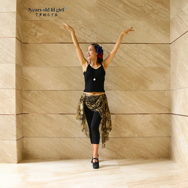 

Женская прозрачная тонкая юбка для восточных танцев, из Индии, Болливуда, для живота EY14