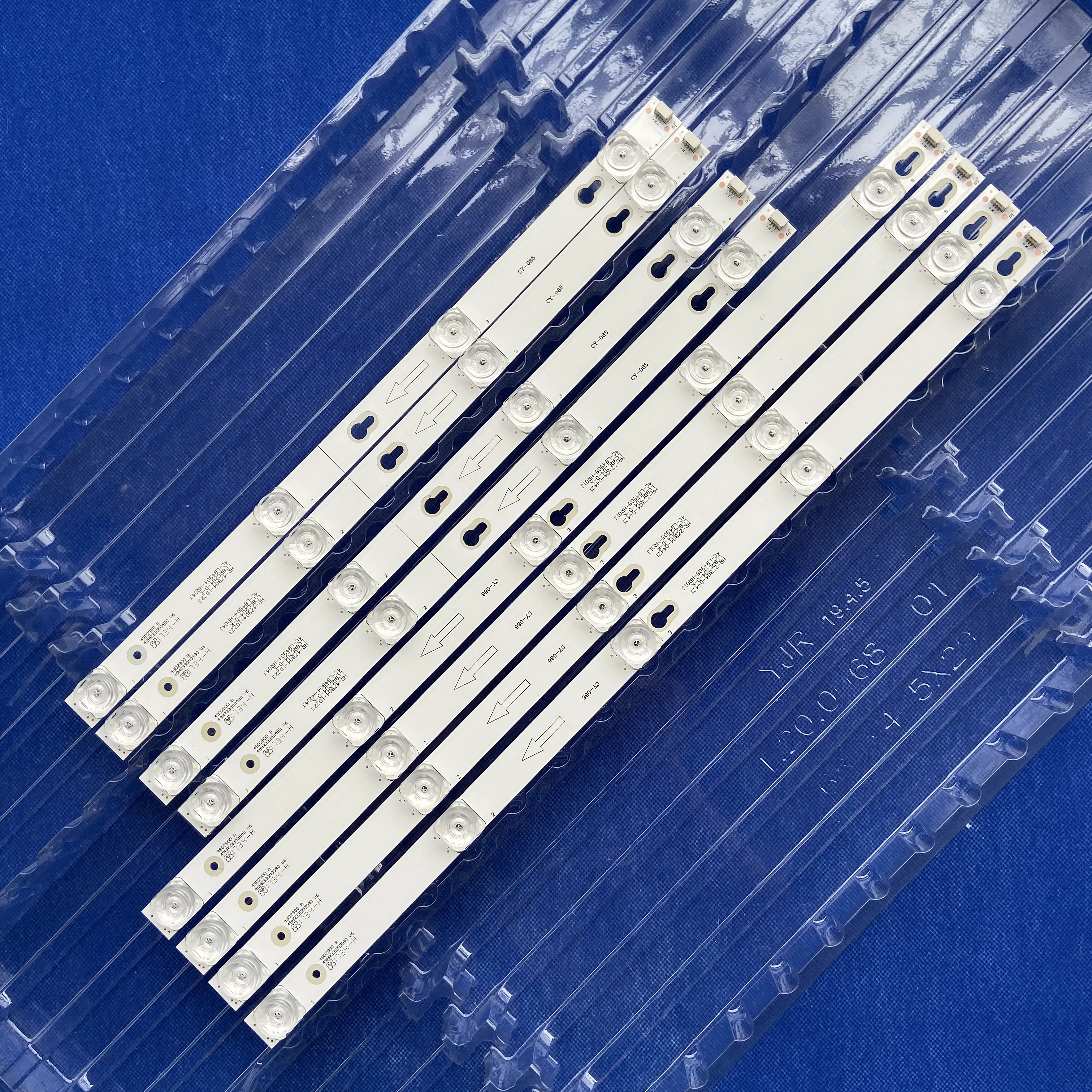 100% Новинка 8 шт./лот светодиодная подсветка для TCL 49 &quotТВ телевизора ShineOn 2D02900 2D02899