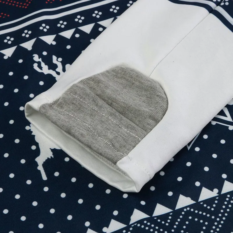 

Christmas Women Hoodies Snowflake Elk Printed Hooded Sweatshirt Blouse Winter Warm Long Sleeve Pullover Top Sudaderas Para Mujer