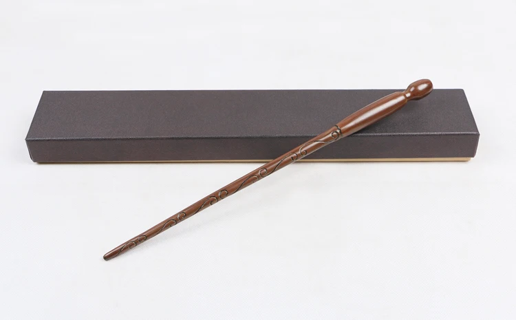 Оригинальная версия металлический сердечник Deluxe COS Colsplay Core Luna Voldemort Гермиона Волшебная волшебная палочка подарочная упаковка - Цвет: Небесно-голубой