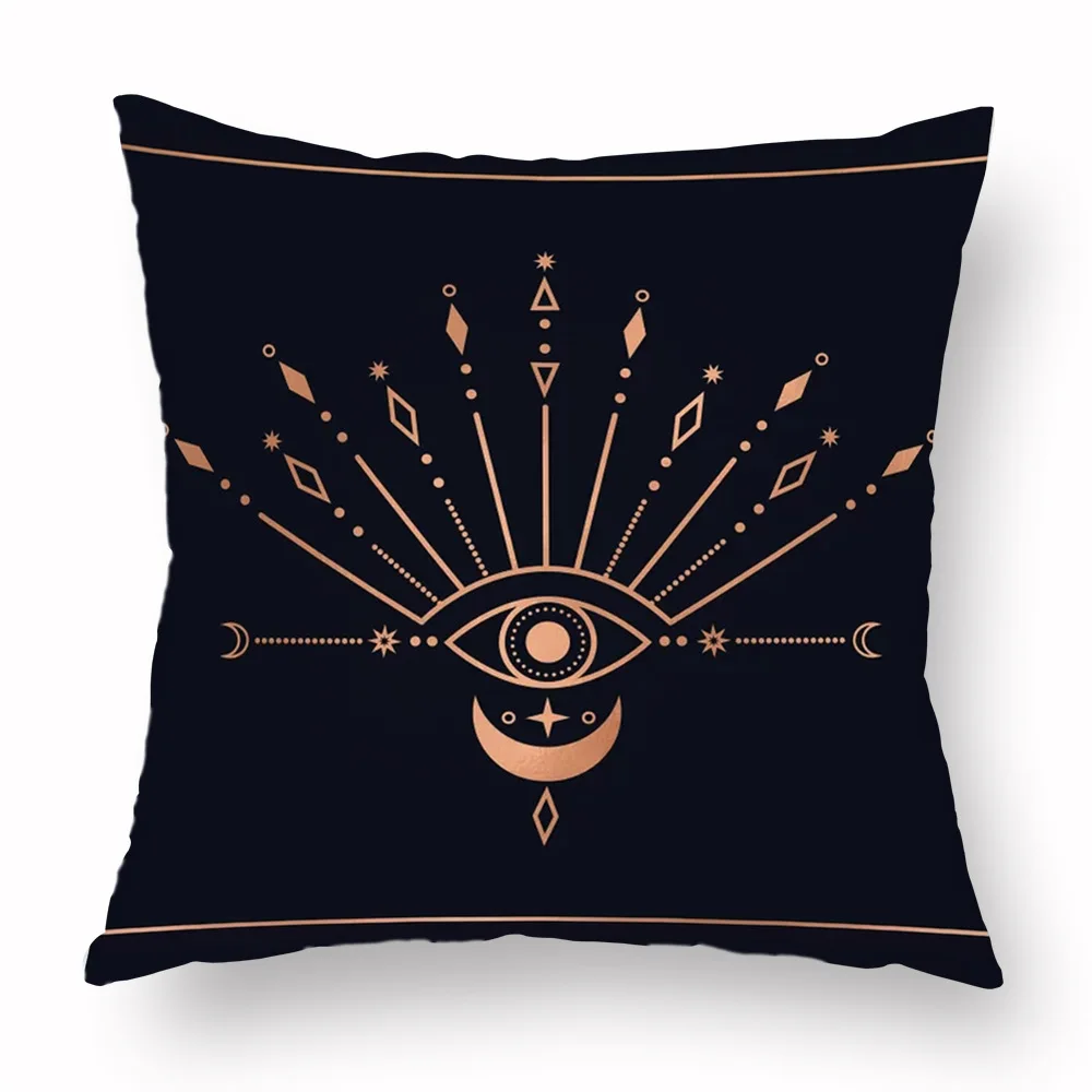45x45cm Home Decor Vintage Pillowcases Decorative Polyester Sofa Car Seat Chair Throw Pillow Case Boho Astrology Cushion Covers |