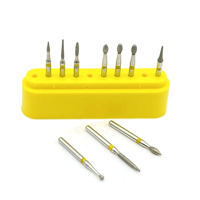 10 шт./комплект алмазные боры для чистки зубов|Стомотологические сверла и щетки| |