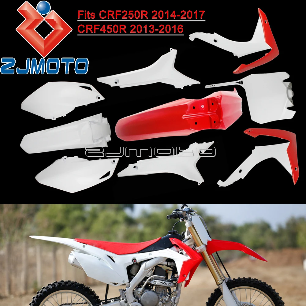 Мотоцикл кузов пластиковые крышки обтекателя комплект для Honda CRF250R CRF450R CRF250 CRF450