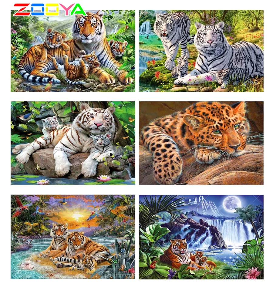 5D Diy Вышивка крестиком кристалл алмазная живопись животное вышивка Новые