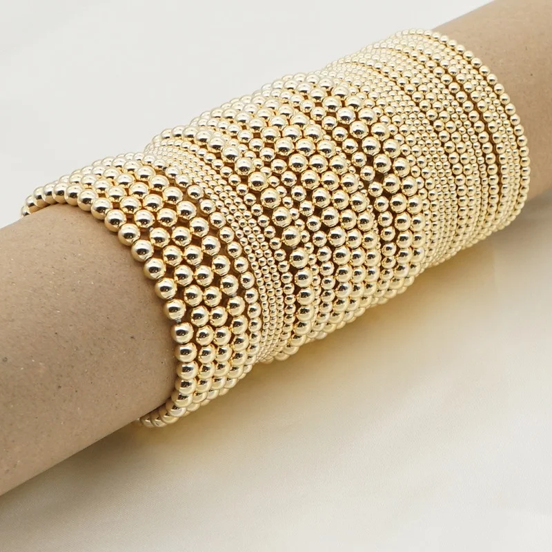 

2021 Trendy Bohemian Beaded Bracelet 2mm-10mm Bead Bracelet for Women Boho Jewelry Wholesale Pulseras Armband Accessories
