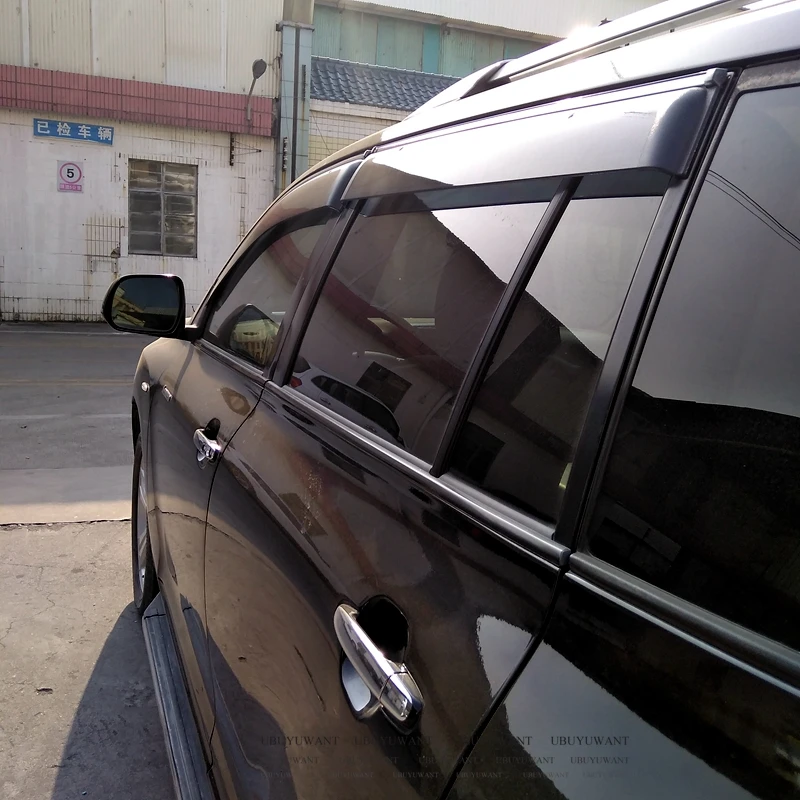 

UBUYUWANT Fit For Toyota Highlander 2007-2013 4PCS/SET Window Visor Vent Shades Sun Rain Deflector Guard Auto Accessories