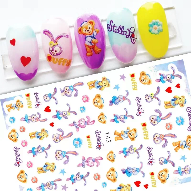 Disney Nail Decorative Decals DIY Nail Stickers Mickey Mouse Pins Disney Princess Cartoon Stickers Decals Nail Art Jewelry images - 6