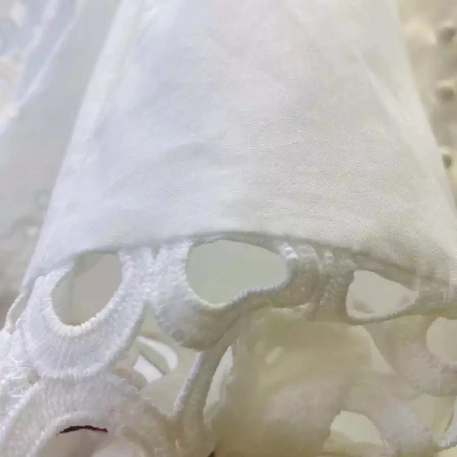 

Big-name summer women's cotton hollow lace sexy pleated dress 2020New women's wear long-sleeved fashion party puff skirt Bing XL