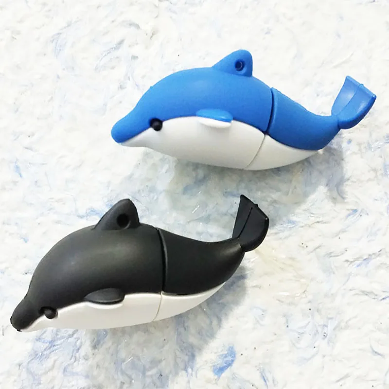 Прекрасный Дельфин Флешка в форме героя мультика животное usb флэш накопитель 4 ГБ