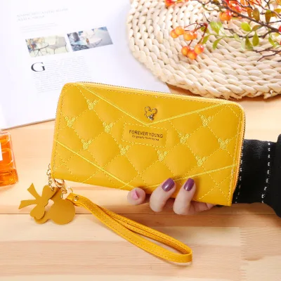 Disney домашняя одежда с Минни Маус из мультфильма Длинные молнии кошелек сумка женский сто модная для карт