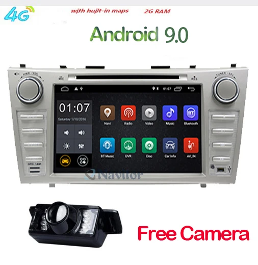 Android 9 0 2 Din автомобильное радио для Toyota Camry 2007 2008 2009 Автомобильный мультимедийный